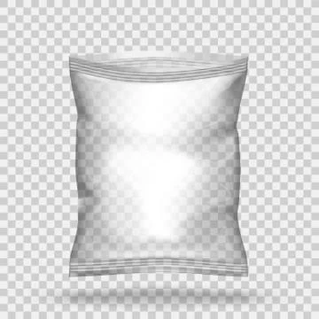 Transparent Pack For Snacks, Chips, Or Other Food イラスト素材