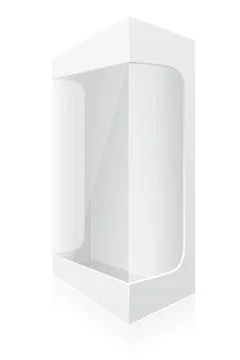 Transparent packing box illustration Stock Illustration