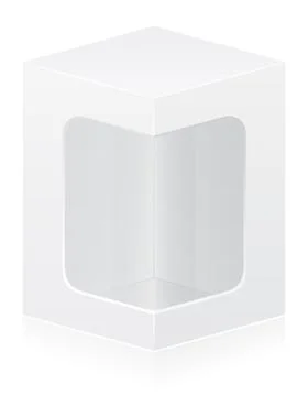 Transparent packing box illustration Stock Illustration
