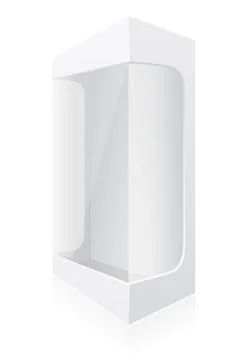 Transparent packing box vector illustration Stock Illustration