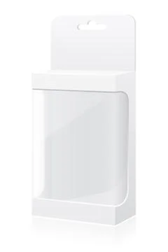 Transparent packing box vector illustration Stock Illustration