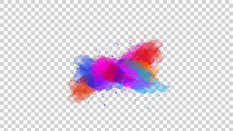 Transparent Paint brush stroke Stock Illustration