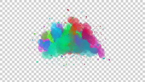 Transparent Paint Brush Stroke Spread Stock Photos