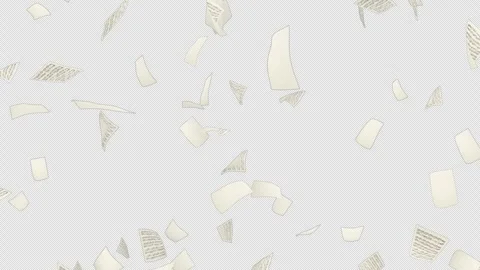Transparent particles of sheet music falling from above Stock Footage 343737887
