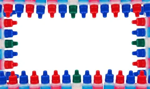 Transparent plastic bottles Stock Photos