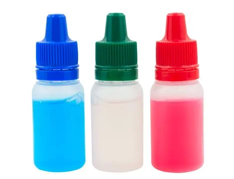 Transparent plastic bottles Stock Photos