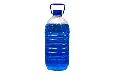 Transparent plastic canister Stock Photos