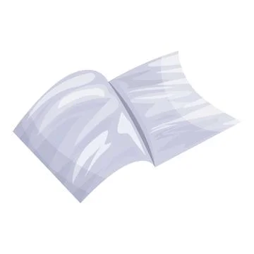 Transparent plastic wrap texture covering something unseen Stock Illustration