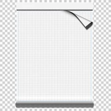 Transparent PNG. Squared notepad 스톡 일러스트
