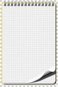 Transparent PNG. Squared notepad Stock Illustration