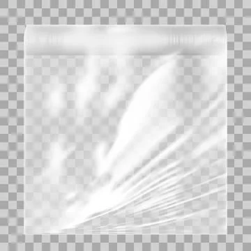 Transparent Polyethylene Plastic Stratch Warp Stock Illustration