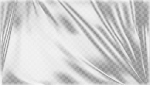 Transparent Polyethylene Plastic Warp 库存插图