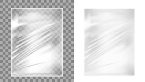 Transparent Polyethylene Plastic Warp Stockillustratie