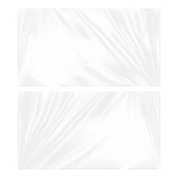 Transparent Polyethylene Plastic Warp Stock Illustration