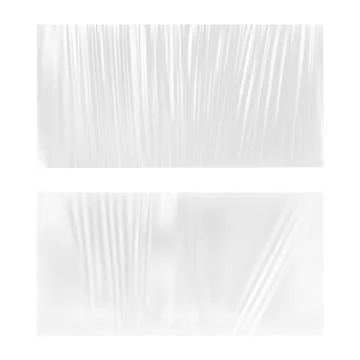 Transparent Polyethylene Plastic Warp Stock Illustration