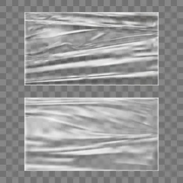 Transparent Polyethylene Plastic Warp Stock-Illustration
