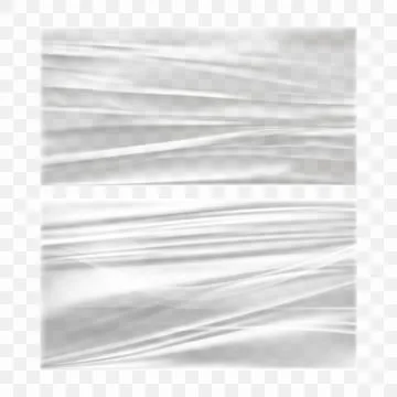 Transparent Polyethylene Plastic Warp Stock Illustration
