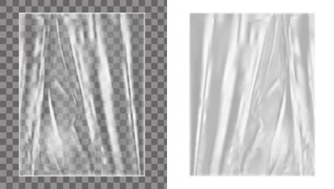Transparent Polyethylene Plastic Warp Stock-Illustration