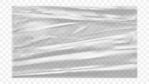 Transparent Polyethylene Plastic Warp Stock Illustration