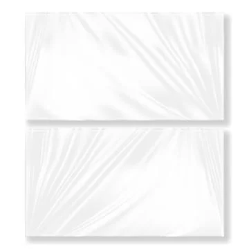 Transparent Polyethylene Plastic Warp With Shadow Illustrazione stock