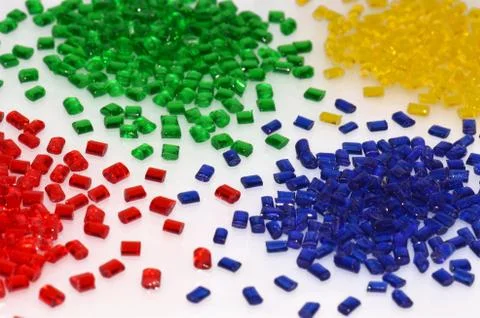 Transparent polymer resin Stock Photos