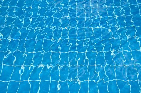 Transparent pool water Stock Photos