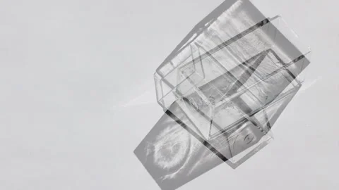Transparent Prism Cuboid Refractions Stock Footage 305003690