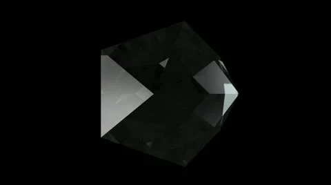 Transparent prism rotating 03 - Loop Stock Footage 12342083