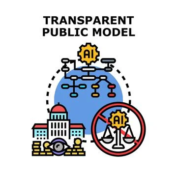 Transparent public model ensuring fair ai governance and accountability イラスト素材