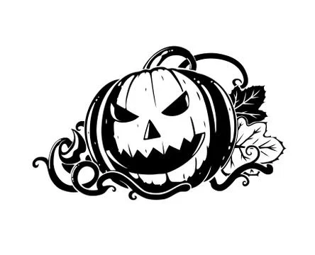 Transparent pumpkin Stock-Illustration