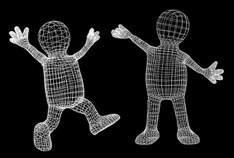 Transparent puppet Stock Illustration