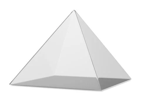 Transparent pyramid Illustrazione stock