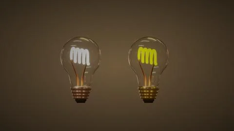 Transparent realistic light bulb, isolated, vintage old style light bulb decor Stock Illustration