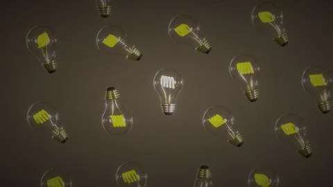Transparent realistic light bulb, isolated, vintage old style light bulb decor Stock Illustration