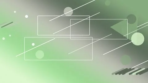 Transparent rectangle outlines and diagonal speed lines float on a green am.. イラスト素材