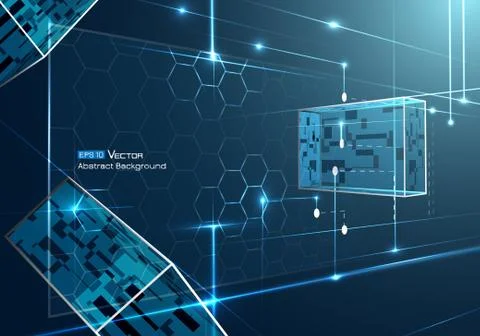 Transparent rectangles 3D  Stock Illustration