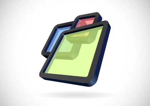 Transparent rectangular frames イラスト素材