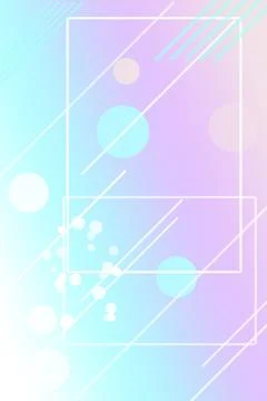 Transparent rectangular layers float among pastel bubbles and gentle streak.. 스톡 일러스트