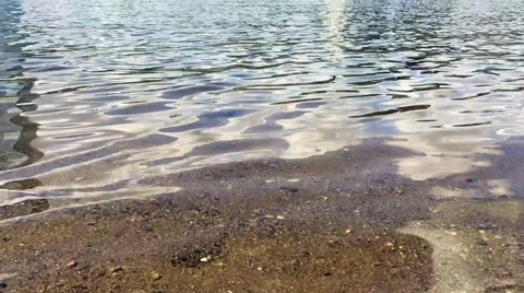 Transparent river water surface Video stock 66692060