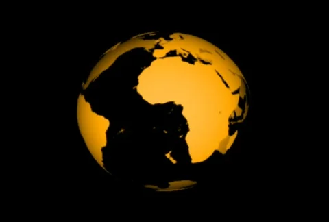 Transparent Rotating Earth Globe  Video stock 290569