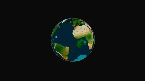Transparent Rotating Earth Globe Stock Footage 108516328