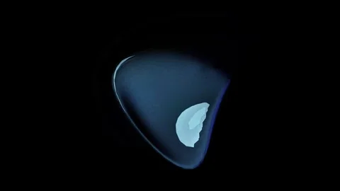 Transparent rotating surfaces background for the site, relaxation video intro Stock Footage 248410162