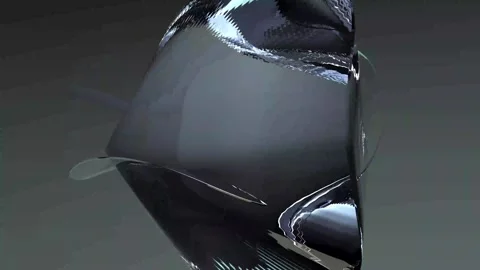 Transparent rotating surfaces background for the site, relaxation video intro Stock Footage 248845580