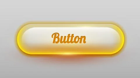 Transparent rounded shiny glass button. UI element. Stock Illustration