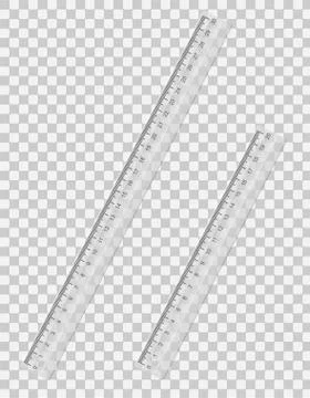 Transparent ruler vector illustration Illustrazione stock