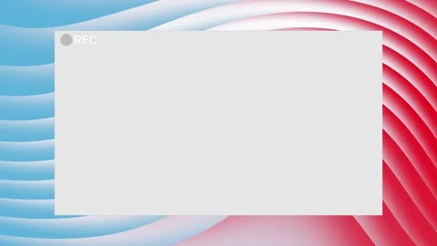 Transparent screen with a red rec icon Vidéo 327502925