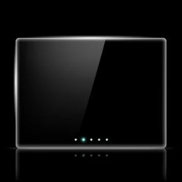 Transparent screen for slide show Stock Illustration