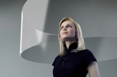 Transparent screen touch copyspace for logo, text, product. Stock Illustration