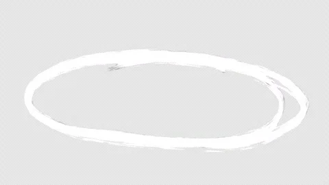 Transparent Scribble Circle Highlight Hand Drawn Rough Animation Stock Footage 325722635