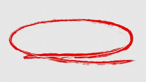Transparent Scribble Circle Highlight Hand Drawn Rough Animation Stock Footage 325723940